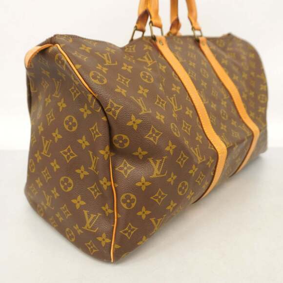 Louis Vuitton Monogram Keepall 50 Boston Bag M41426 Brown Men's and Women's - Picture 2 of 13